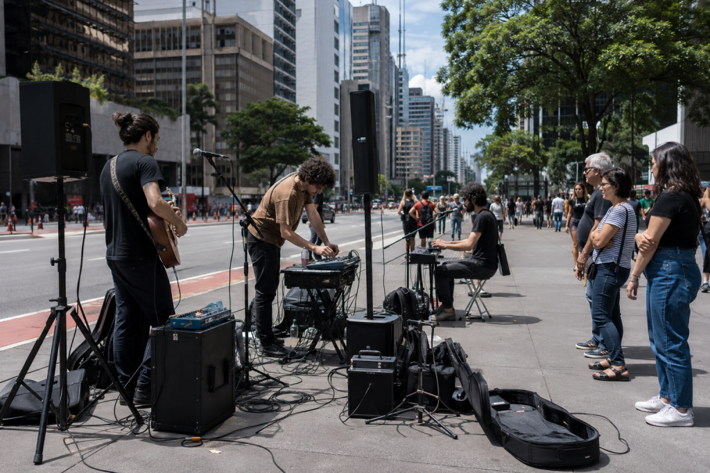 Prefeitura limita som de artistas de rua na Avenida Paulista prefeitura-limita-som-de-artistas-de-rua-na-avenida-paulista